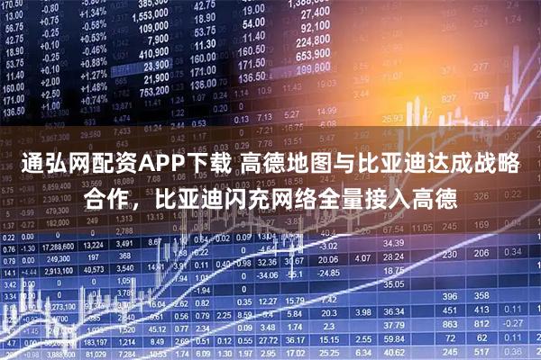 通弘网配资APP下载 高德地图与比亚迪达成战略合作，比亚迪闪充网络全量接入高德